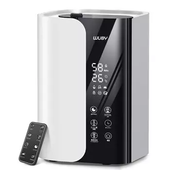 в большом ультразвуковом гибридном настольном высокотемпературном очистителе воздуха с отрицательным ароматом, впрыск воды от мощного УФ-излучения, 6 уровней Увлажнение