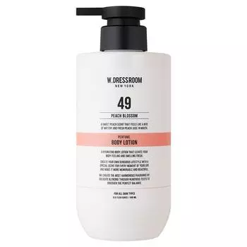 W Dress Room Perfume Body Lotion 49 Peach Blossom Fragrance, 500ml, 1 unit