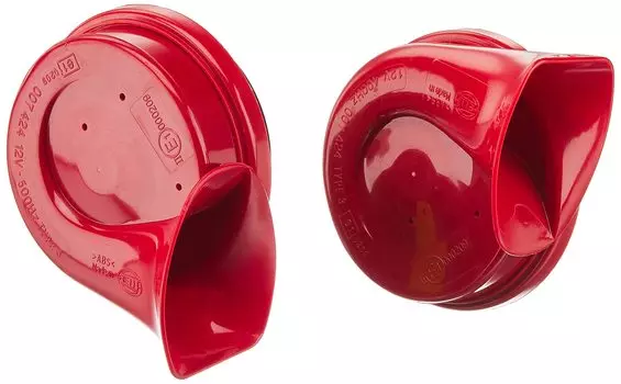в Германии Red Twin Tone Horn Twin Tone Red High tone bass 2p set Совместимо с техосмотром транспортного средства HELLA — надежный производитель, представляющий красный