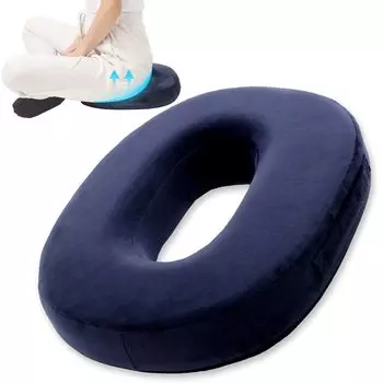 в Hiyoko Wawalag Shirimaru Круглое сиденье Послеродовой пончик Форма перфорированный Высокий Baby Shower Подарок [Опубликовано Клуб] Подушка, Геморрой, Подушка, Копчик, тёмно-синий