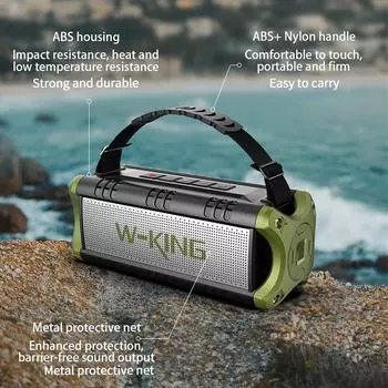W-KING D8mini беспроводной Bluetooth-динамик 30 Вт Boombox портативный беспроводной сверхмощный динамик 2 inches&None&Speaker only non-suit