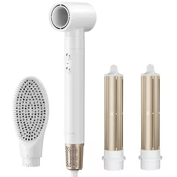 в красивой сотне ANLAN Multi Curl Kuru Kuru Large Air High Speed Hair Quick Moisturizing Straight Heat Brush 200 миллионов отрицательных 3 уровня