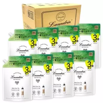 в Landrin Botanical Softener Extra Large Capacity Relaxing Green Tea Refill 3x Size 1290ml x 8 шт. [Проданный ящик] белый