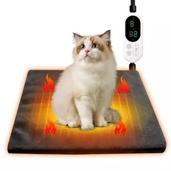 в LOVSAK Pet Hot Pet 12 часов 9 уровней температуры коврик для обогрева домашних животных для небольших электрических ковриков с защитой от перегрева домашних животных PSE Flame