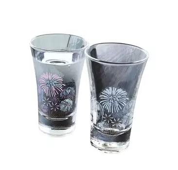 в Marumo Takagi Керамический охлаждающий фейерверк Стеклянный открывающийся парный набор охлаждающий фейерверк в коробке Подарок на середину года Подарок на годовщину Изменения в зависимости от температуры