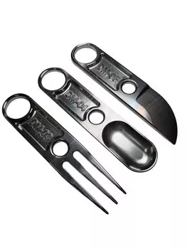 в наборе столовых приборов для кемпинга из нержавеющей стали, гаечный ключ, механический набор столовых приборов для улицы [Сделано в Японии], тип, нож/ложка/вилка, дизайн, серебряный