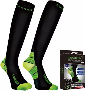в октябре Lammittella LEGXIA Strong Quick Moisture Unisex Calf Long [Lammittella] [Рекомендуемый выпуск] Сжатие, эластичность, давление, сушка, зелёный