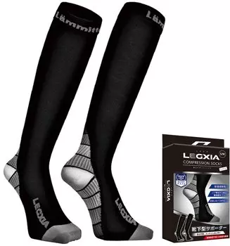 в октябре Lammittella LEGXIA Strong Quick Moisture Unisex Calf Long [Lammittella] [Рекомендуемый выпуск] Сжатие, эластичность, давление, сушка, серый