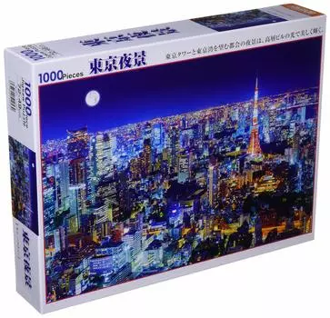 в пазле Beverly 1000 элементов Tokyo Night View x [Сделано в Японии] (49 72см) 51-253