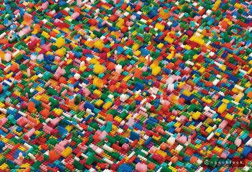 в пазле Beverly 1000 Micro Piece Jigsomania Nano Block x 38 One Size [Сделано в Японии] (26 см) 1000М-002