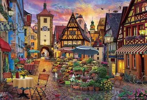 в пазле Beverly 1000 Micro Piece Rodenburg с цветочным декором x [Сделано в Японии] (26 38см) 1000М-016