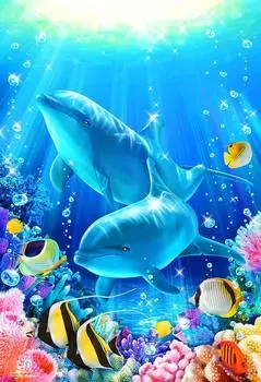 в пазле Beverly 300 элементов Dolphin Smile x [Сделано в Японии] (26 38см) 83-122