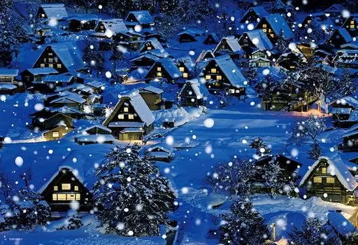 в пазле Beverly 300 элементов Shirakawago in Winter x [Сделано в Японии] (26 38см) 300-112