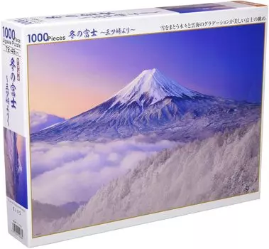в пазле Beverly из 1000 деталей Fuji in Winter x [Сделано в Японии] ~From Mitsutuge~ (49 72см) 51-288