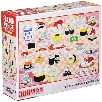в пазле Беверли из 300 элементов Sanrio Персонажи Суши-ресторан x Pink [Сделано в Японии] (26 38см) 83-107 розовый