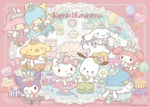 в пазле Беверли из 600 деталей Sanrio Персонажи Соответствие Координация x [Сделано в Японии] (38 53) 600-027