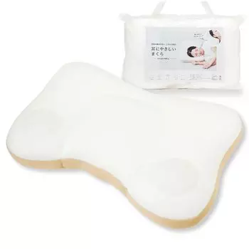 в Подушка с наушниками низкая полностью поставляется с бельем сделано в Японии (Избранное DayDay.! )[Подушка NeOchi] в, упругость, моющаяся, сетка,