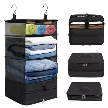 в Подвесной компрессионный мешок для путешествий Компрессионный мешок для путешествий 4 Хранение одежды Большой Маленький компрессионный подвесной мешок для бизнеса Удобная организация