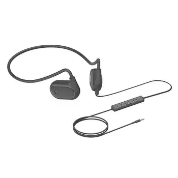 в проводных наушниках открытого типа с наушниками, которые не блокируют громкость прослушивания наушников во время четких вызовов Meetings Black [представлено в 2024 г./Открыто