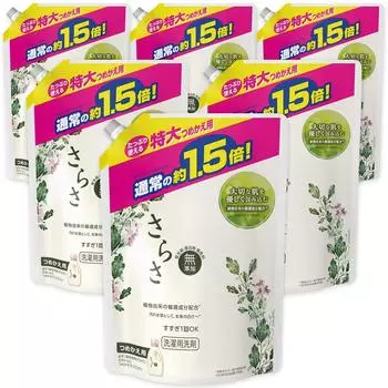 в Sarasa Laundry Detergent Liquid Refill 1200 г x 6 [Проданный ящик]