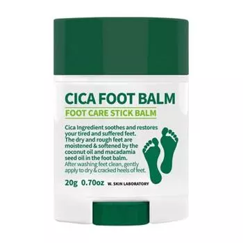 W Skin Research Institute Cica Бальзам для ног, 20 г, 1 шт.