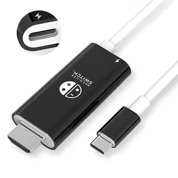 в то время как Switch dock с HDMI кабелем Switch dock сменный кабель 1080P разрешение HD преобразование TV PD100W зарядка маленький без задержки компактный Nintendo