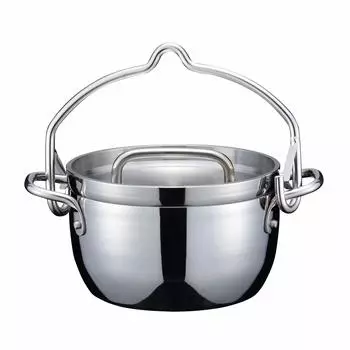 в TSBBQ Light нержавеющая сталь тройной слой голландская духовка 6 дюймов зеркальная отделка [Сделано Tsubamesanjo] TSBBQ-011 серебряный