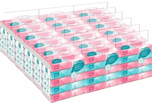 в упаковке Hello Soft Pack 2 150 5 штук в 1 упаковке x 18 упаковок 8249 [Продается коробка] Салфетки, простыни, пары, белый