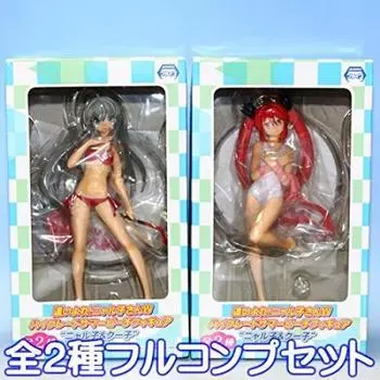 W Высококачественная летняя пляжная фигурка Nyaruko Kuuko Anime Prize Sega types полная комплектация Crawl! Няруко-сан и (2 набора)