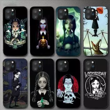 W-Wednesdayaddams-Семейный чехол для телефона для Iphone 11 12 Mini 13 14 Pro Xs Max X 8 7 6s Plus 5 Se Xr Shell iPhone11PRO