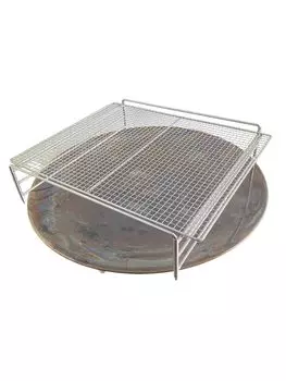 в Японии Нержавеющая сталь Коулман Огонь Диск Костер Подставка 3 Яруса Трубчатый Каркас Нержавеющая сталь Костер Костер 3 Яруса Регулировка Нагрева Кемпинг Открытый Подставка