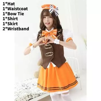 Wa Go Chuumon Usagi Desuka Kafuu Chino Cosplay Costume Anime Party Halloween S