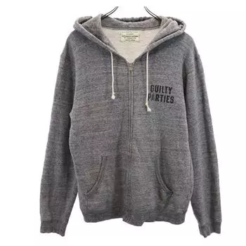 WACKO MARIA made in Japan Back print Long sleeve sweat Zip hoodie L gray Men s Used