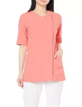 Wacoal Scrub White Coat Medical Zip Scrub HI Collection HI708 Lilith Pink L [Fork] Женская
