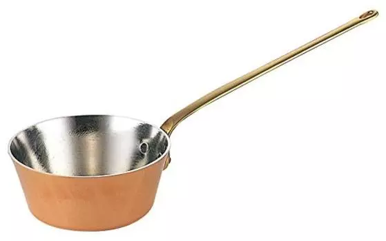 Wadasuke Seisakusho Медный конический мини-сотейник с длинной ручкой 10 см 2512-0100 медный