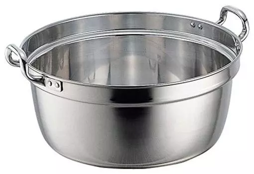 Wadasuke Seisakusho SW Кастрюля для йена Обе руки 48см Нержавеющая сталь Япония AEV04048 18-8