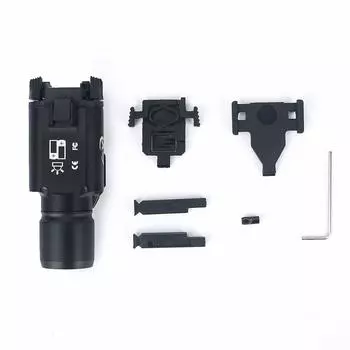 WADSN Surefire X300 Оружейный фонарь Тактический фонарь Surefire 400 люменов Фонарь для выживания на пистолет (черный)