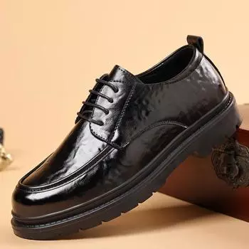 WAERTA Hot Sale Men s Genuine Leather Handmade Shoes Soft Anti-slip Rubber Office Loafers Man Casual Leather Business Soft Shoes 38 верблюд