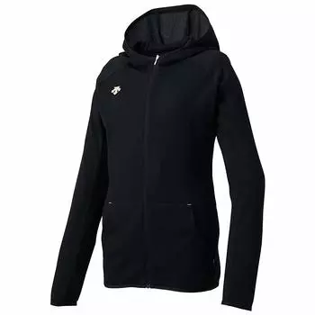 Waffle Full Zip Parka Highly Breathable UV Protection DMWNJC20 BK S [Move Sports] (UPF15) Women s