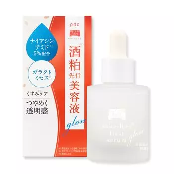 Wafood Made Sake lees advance serum Glow 30mL Beauty serum Dullness Transparent Niacinamide Galactomyces Sake lees extract Arbutin Ceramide Rice