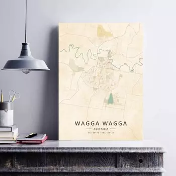 Wagga Wagga Wodonga Wollongong Австралия Плакат 21cm30cm NoFrame