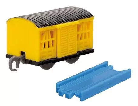 вагон с прямой дверью Capsule Plarail Паровозик Томас, версия для всех [Грузовые перевозки + железнодорожные перевозки] ВПЕРЁД!