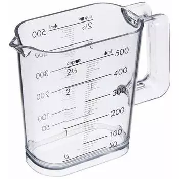 Wahei freiz Cookware Measuring Cup G-Cook 500ml Silver Gray Dishwasher Safe Made in Japan GC-263