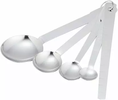 Wahei Freiz Cookware Stainless Steel Measuring Spoon G-Cook Set of 4 1ml 2.5ml 5ml 15ml Dishwasher Safe Made in Japan GC-216