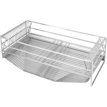 Wahei Freiz Drainer Basket Set Rack Basket Tray Removable Stainless Steel Large Capacity enzo EN-018 серебряный
