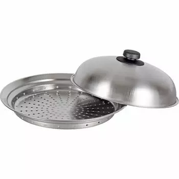 Wahei Freiz Frying Pan Transforms into a Steamer Steaming Stand Cover for Stainless Steel Made in Japan & 24~26cm ME-7195