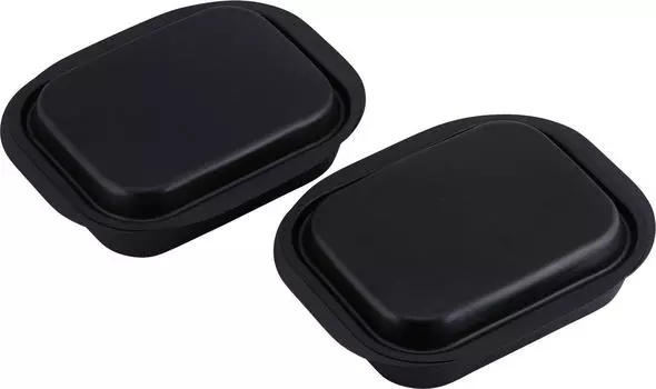Wahei freiz Grill Pan Mini Square Set of 2 12 x 15cm IH Compatible Iron with Lid Fish Grill Lancini RA-9282