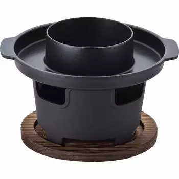 Wahei Freiz Grilled Shabu Hotpot Black 18 см твердотопливная кассетная печь для гостеприимства японской кухни RB-1281