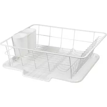 Wahei freiz Iron Drainer Basket Blanse Large Flowing Tray Included RG-0234