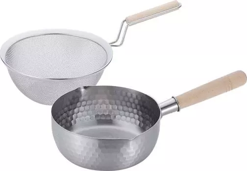 Wahei freiz Кухонная посуда, японская кастрюля Yukihira из нержавеющей стали, деревянный дуршлаг, совместимый с IH, набор, еда, сушилка и набор, Saishokuan, SM-9549